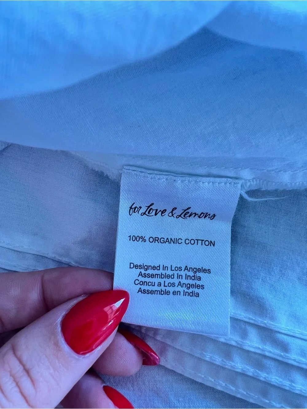 SOLD For Love & Lemons Arya Mini Dress White Size XS - Picture 12 of 12